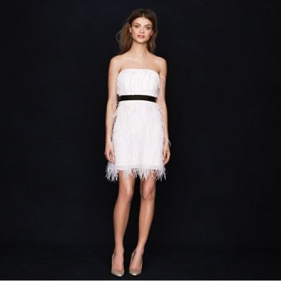 J. Crew Dresses & Skirts - J.Crew Collection - Ostrich Feather Dress - XS